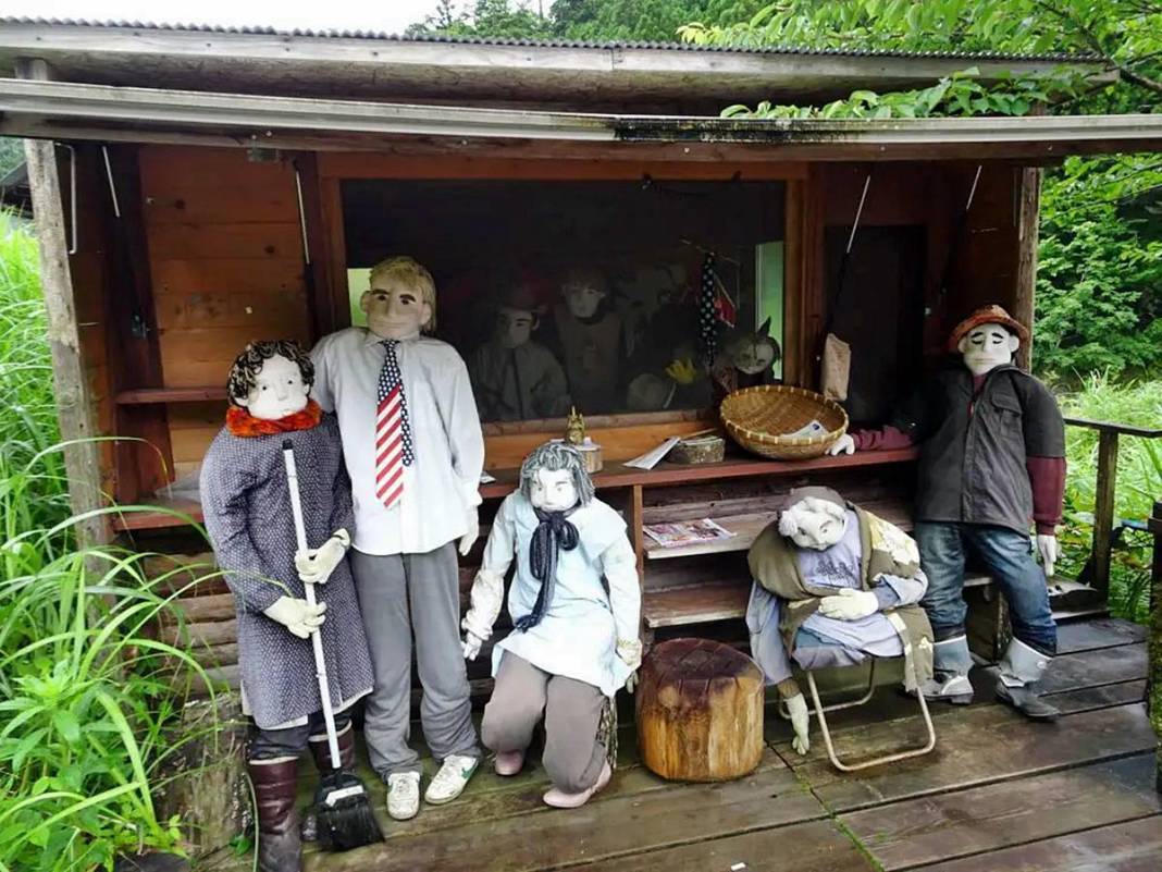 Bu köye gelenler gözlerine inanamıyor: Tüyler ürperten manzara! Hepsi yetişkin insan boyutlarında 8